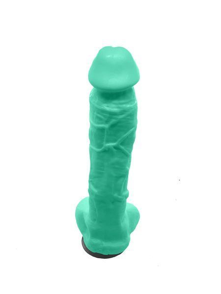 Мило у формі пеніса Чистий Кайф Turquoise size XL, крафтове мило-член, натуральне SO2768 фото