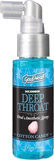 Спрей для мінету Doc Johnson GoodHead DeepThroat Spray - Cotton Candy 59 мл для глибокого мінету SX1321 фото