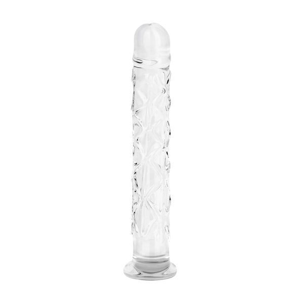 Скляний фалоімітатор Gildo Textured Glass Dildo No. 36 SX5026 фото