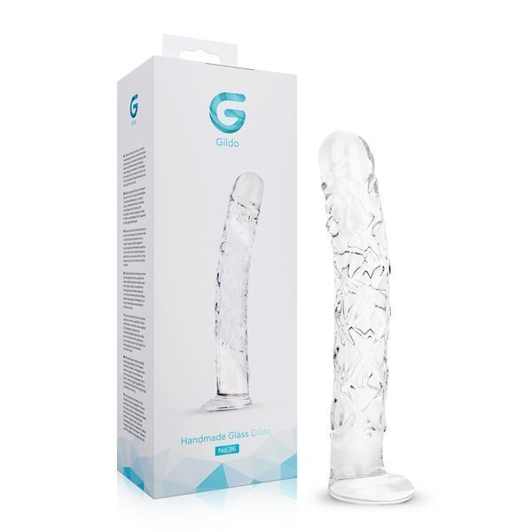 Скляний фалоімітатор Gildo Textured Glass Dildo No. 36 SX5026 фото