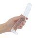 Скляний фалоімітатор Gildo Textured Glass Dildo No. 36 SX5026 фото 9