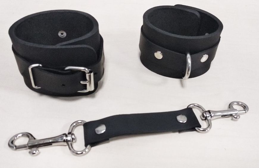 Наручники Feral Feelings - Hand Restraints Black, натуральна шкіра SO3421 фото