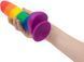 Райдужний фалоімітатор ADDICTION - JUSTIN - 8 "- RAINBOW, 20,3 см, силікон, вібропуля в подарунок SO4533 фото 5
