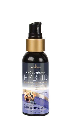 Змазка водно-силіконова Sensuva Hybrid Blueberry Muffin 57 мл без цукру, можна для оральних пестощів SO3242 фото