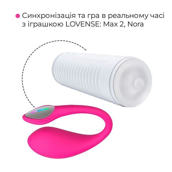 Смарт-віброяйце Lovense Lush 4, дуже потужне, швидке заряджання, LED-підсвічування SX2291 фото
