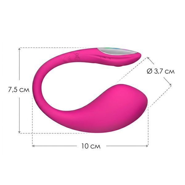 Смарт-віброяйце Lovense Lush 4, дуже потужне, швидке заряджання, LED-підсвічування SX2291 фото