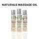 Масажна олія JO Naturals Massage Oil Peppermint & Eucalyptus з ефірними оліями (120 мл) SO6166 фото 3