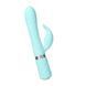 Розкішний кролик з ротацією та вібрацією Pillow Talk Lively Teal, кристал Сваровскі SO6857 фото 5