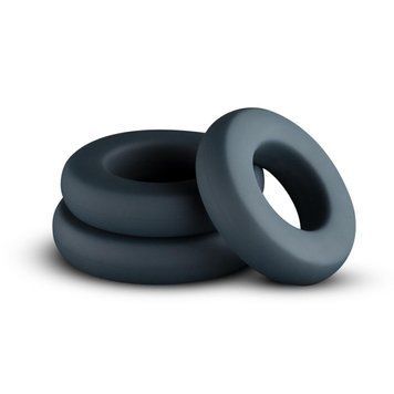 Набір ерекційних кілець Boners 3-Piece Hefty Cock Ring Set, діаметр 3,2 см, 3,8 см та 4,5 см SO8872 фото