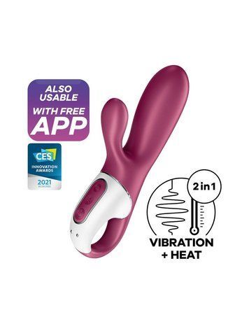 Смарт вібратор-кролик із підігрівом Satisfyer Hot Bunny SO6086 фото
