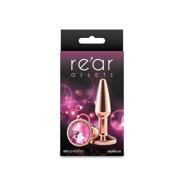 Анальна пробка NS Novelties Rear Assets - Tapered - Small - Rose Gold - Pink SX4387 фото