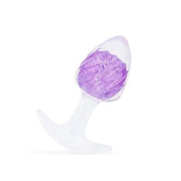 Анальна пробка Liebe Seele Icecream-shaped Crystal Anal Plug - Purple Small SX4858 фото