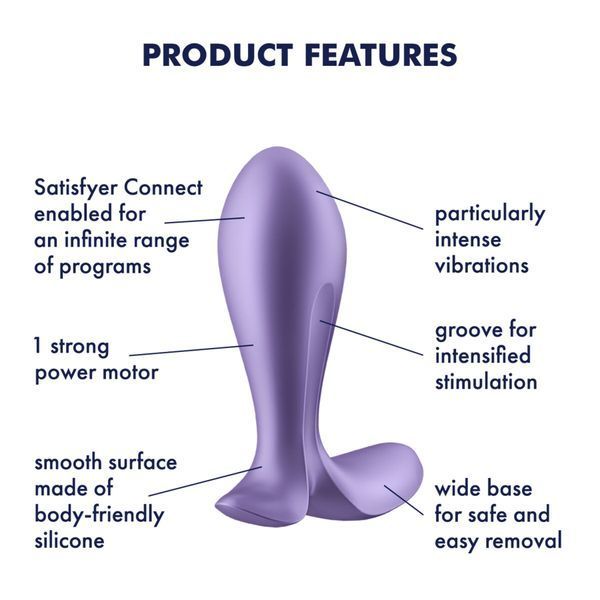 Анальна смарт-пробка з вібрацією Satisfyer Intensity Plug Purple SO8626 фото