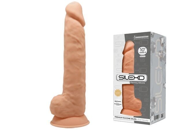 Фалоімітатор реалістичний SilexD Arnold Flesh (MODEL 5 size 10in), двошаровий, силікон+Silexpan SO5969 фото