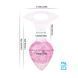 Анальна пробка Liebe Seele Heart-shaped Crystal Anal Plug - Pink Medium SX4865 фото 6