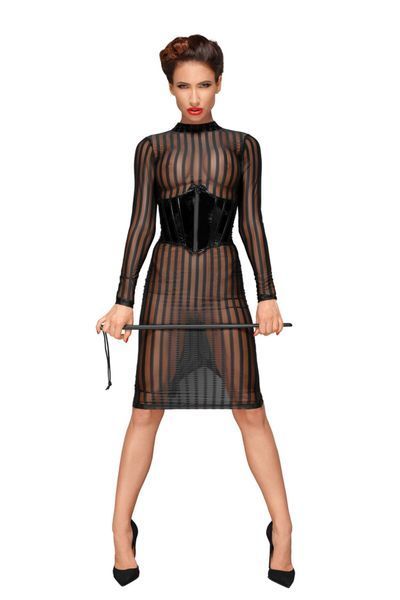 Сукня з мокрим ефектом Noir Handmade F182 Classic dress made of elastic tulle, M SX0048 фото