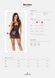 Сорочка Obsessive Norides chemise & thong, XS/S, обтисла, з мокрим ефектом, стрінги в комплекті SX1161 фото 5