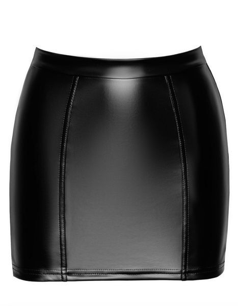 Спідниця Noir Handmade F341 Powerwetlook and lace skirt - L SX2128 фото